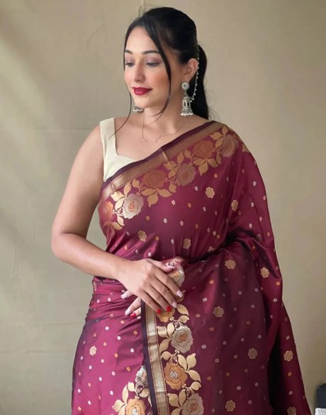 Royal Banarasi Silk Saree with Zari Work